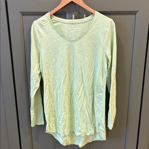 Soft Surroundings Mint Long Sleeve Top